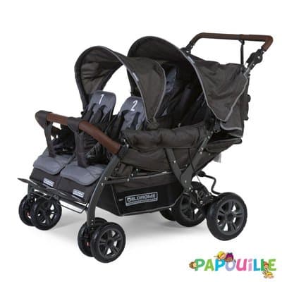 Childhome Quadruple 2 Autobrakes anthracite